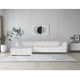Diwansofa Bouclè cremeweiß 322 cm