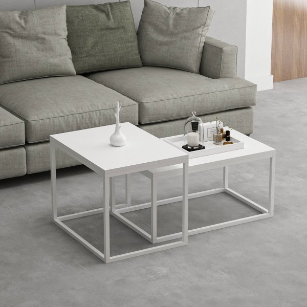 Couchtisch spielen - Weiß