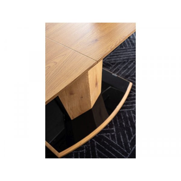 Houston Esstisch 120-160 cm - Eiche/schwarz
