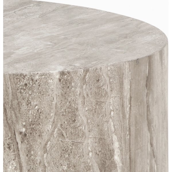 Dice Couchtisch Ø50/58 cm - Grau