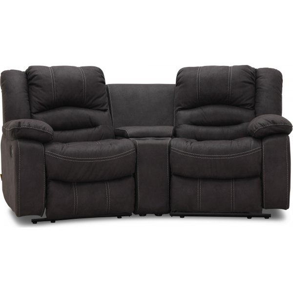 Kensington elektrisches 2-Sitzer-Sofa mit verstellbarer Kopfstütze - Grau