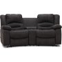 Kensington elektrisches 2-Sitzer-Sofa mit verstellbarer Kopfstütze - Grau