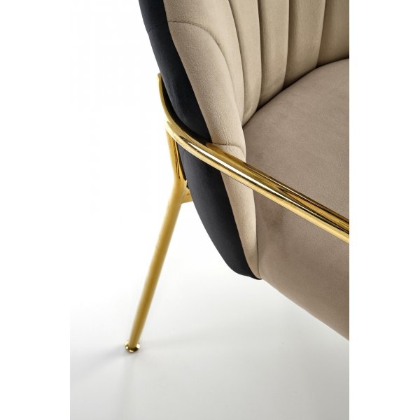 Cadeira Esszimmerstuhl 500 - Beige/Schwarz
