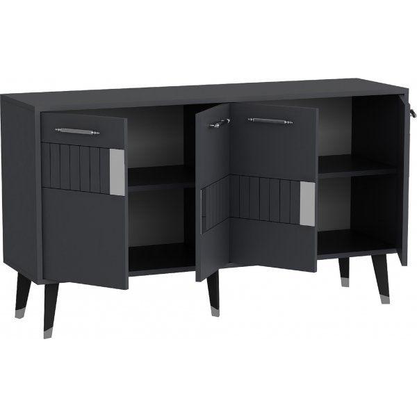 Moda Sideboard - Anthrazit/Silber
