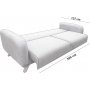 Kronos 3-Sitzer-Schlafsofa Dunkelblau