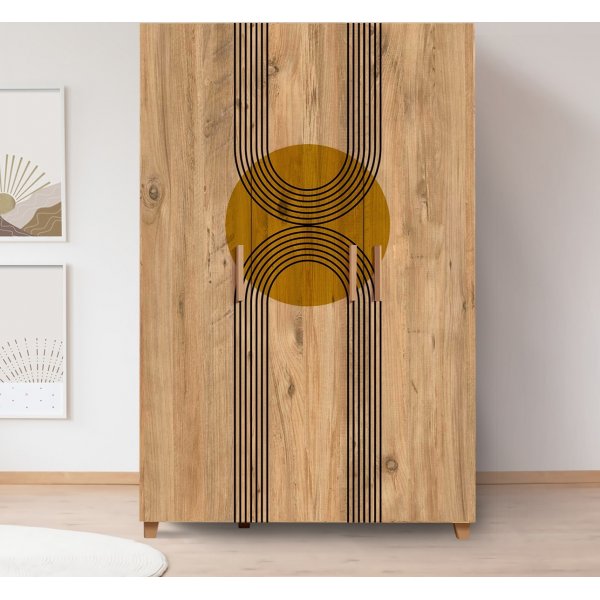 Leva Sun Kleiderschrank - Kiefer