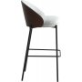 Canelas Barhocker Hellgrau/Dunkelbraun