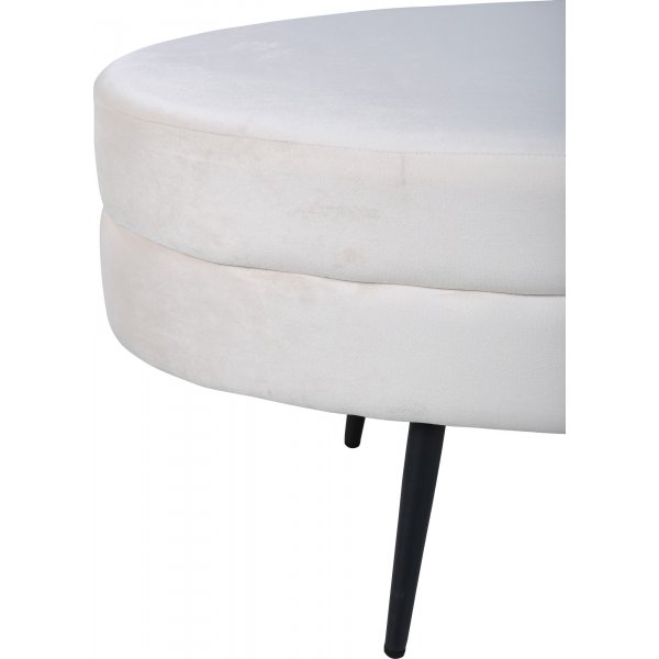 Rino Pouf - Beige Samt