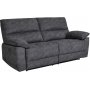 Coventry 3-Sitzer-Sofa mit elektrischer Liegefunktion, graue Mikrofaser