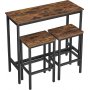 Gunnar Bartisch-Set 100 x 40 cm - Braun/Schwarz