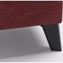 Efsun U-Bettsofa - Burgund