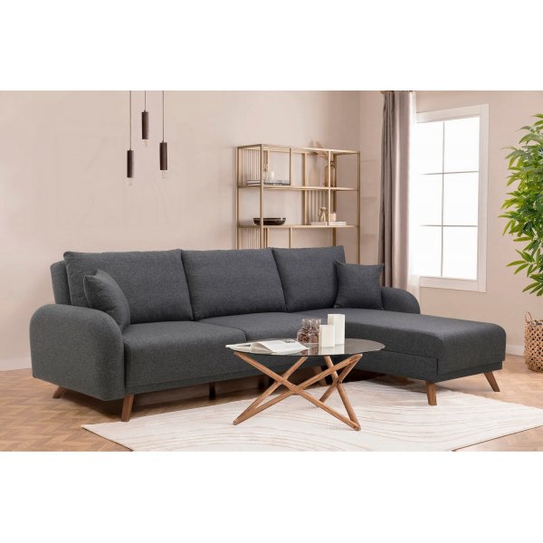 Kronos Schlafsofa Anthrazit