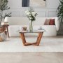 Lotus Couchtisch Ø75 cm - Holz