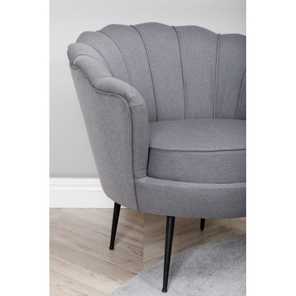Ballini Sessel - Grauer Stoff