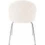 Plaza velvet Stuhl - beige / chrom + Möbelfüße