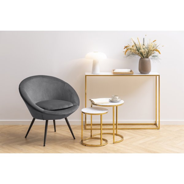 Alisma Tisch Ø35/45 cm - Weiß