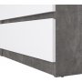 Naia Kommode mit 6 Schubladen - Beton/Weiß