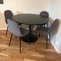 Kundenbild Sitz Esstisch Hochdrucklaminat - Schwarz - ø110 cm