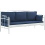Hampus 3-Sitzer Outdoor-Sofa - Weiß/Blau