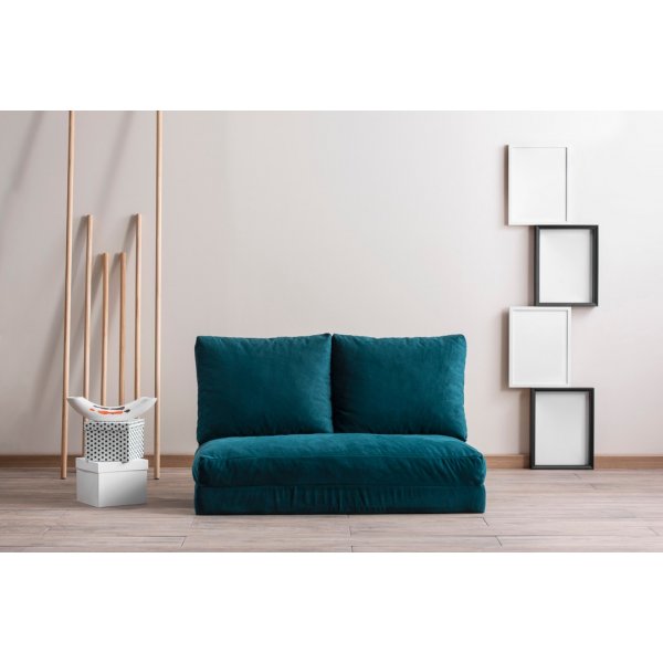 Taida 2-Sitzer Schlafsofa - Petroleumgrün