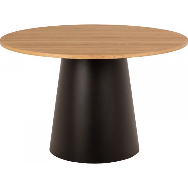 Soli Esstisch Ø120 cm - Eiche/Schwarz