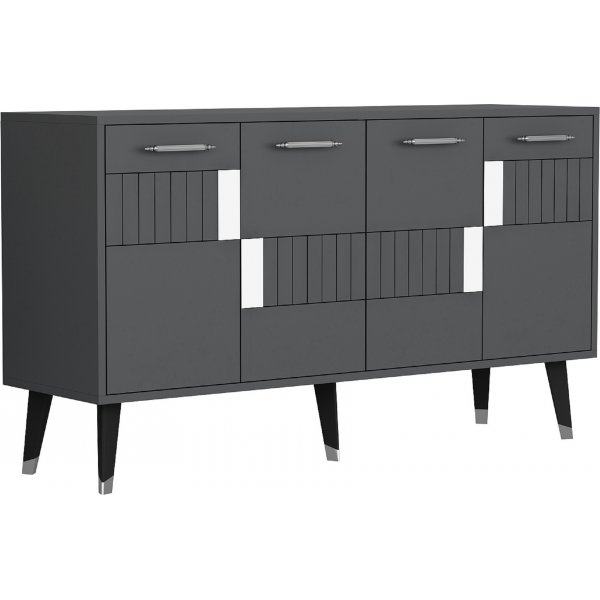 Moda Sideboard - Anthrazit/Silber