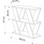 Lazena Beistelltisch 60 x 22 cm - Eiche