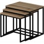 Evia Tisch 45/50/55 x 36/38/40 cm - Walnuss