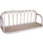 Fammy Wandregal aus Rattan 80 cm - Whitewash