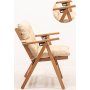 Jardin Outdoor Dining Gruppe 4 - Buch/Creme