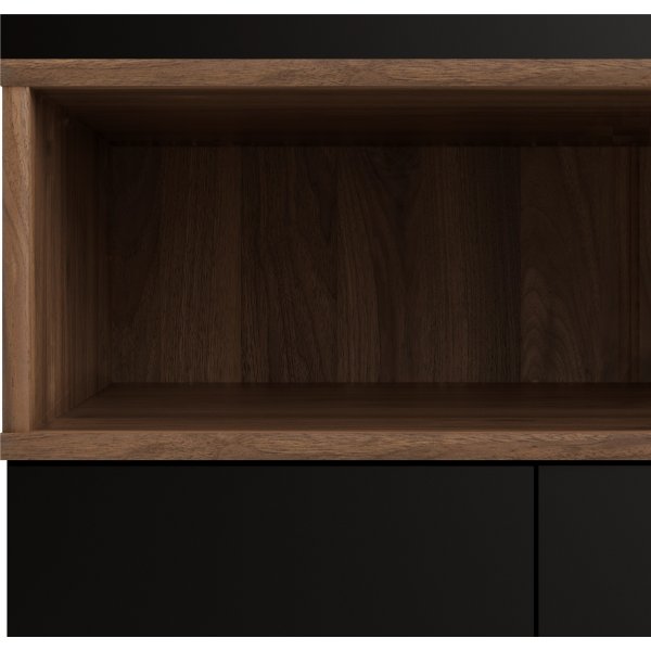 Roomer Sideboard - Schwarz/Walnuss