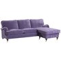 Howard Divan Sofa Luxor 4-Sitzer - Farbe frei wählbar + Fleckentferner für Möbel