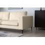Aspen 3-Sitzer-Sofa - Beige Samt