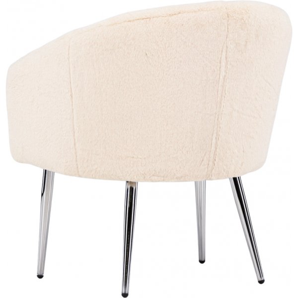 Wanda-Sessel - Beigefarbener Teddy