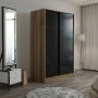 Kapusta Kleiderschrank 120 cm - Eiche/Stein