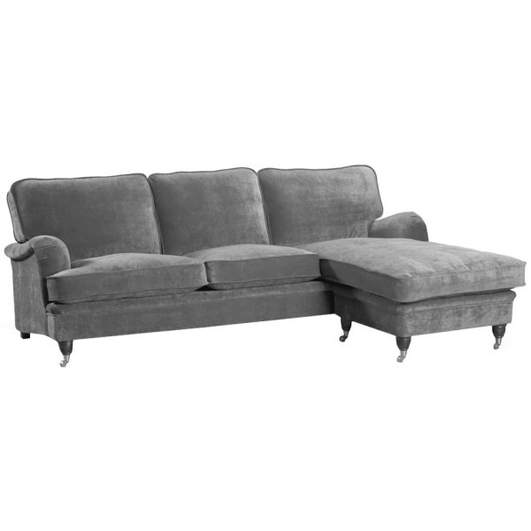 Howard Divan Sofa Luxor 4-Sitzer - Farbe frei wählbar + Fleckentferner für Möbel