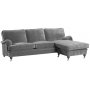 Howard Divan Sofa Luxor 4-Sitzer - Farbe frei wählbar + Fleckentferner für Möbel