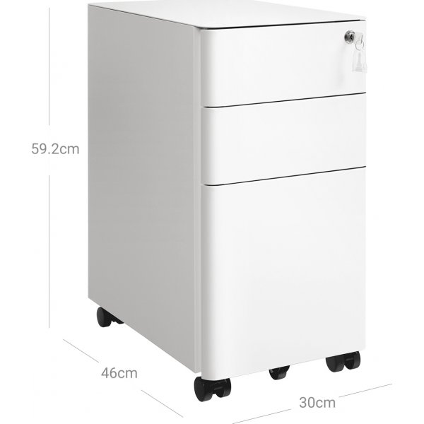 Anakin Aktenschrank - Weiß