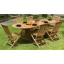Saltö ovaler Esstisch aus Teak 150-210 cm Butterfly - Teak