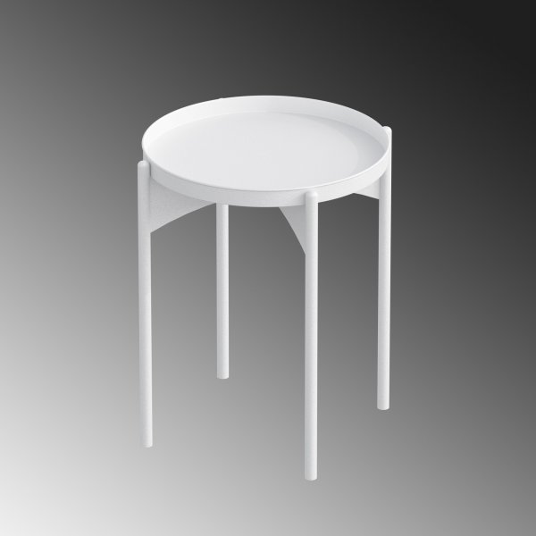 Vela Couchtisch Ø44 cm - Weiß