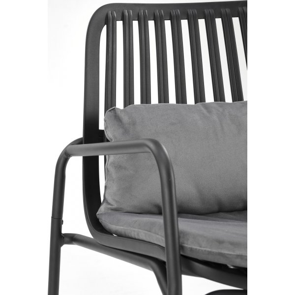 Melby Sessel - Schwarz/Grau