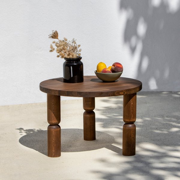 Ida Couchtisch Ø60 cm - Walnuss