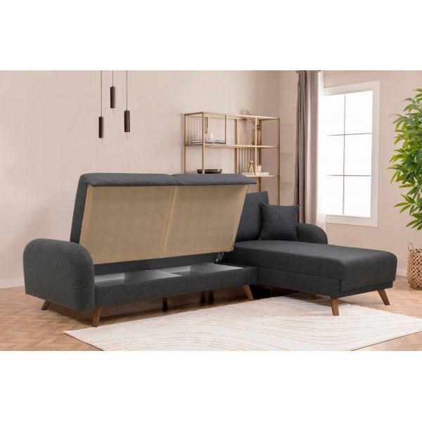 Kronos Schlafsofa Anthrazit