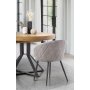 Mercy Esstisch 120-160 x 120 cm - Eiche/Schwarz