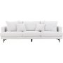 Sofia 3-Sitzer-Sofa - Beigefarbenes Leinen
