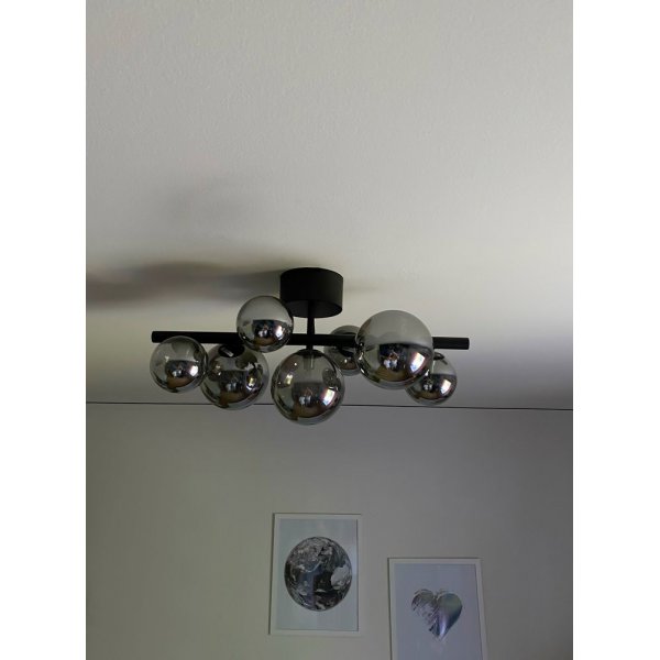 Plafond Molekyl - Schwarz/Rauchgrau
