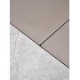 Valentino Esstisch 160-220 x 90 cm - Grauer Marmor/Hellgrau/Gold