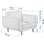 Berjer-Sessel - Grau/Walnuss