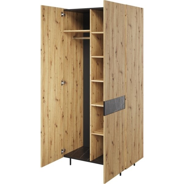 Marmo Kleiderschrank - Artisan-Eiche