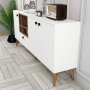 Nappa-Sideboard - Weiß